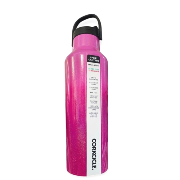New Corkcicle Sport Canteen 20 Oz Pink Ombre Unicorn Kiss Corkcicle Water Bottle - Picture 5 of 16